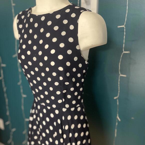 Vintage 1980s Joseph Ribkoff Polka Dot Dress Size S/M - Picture 3 of 9
